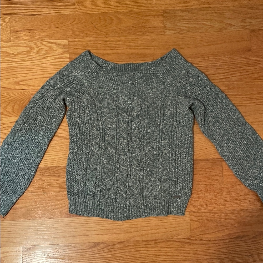 Abercrombie Gray Cable Knit Women's Sweater